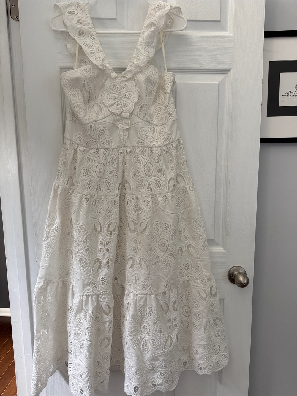 Shoshanna Lace Tiered Dress - Elegant Summer Party Dress 12